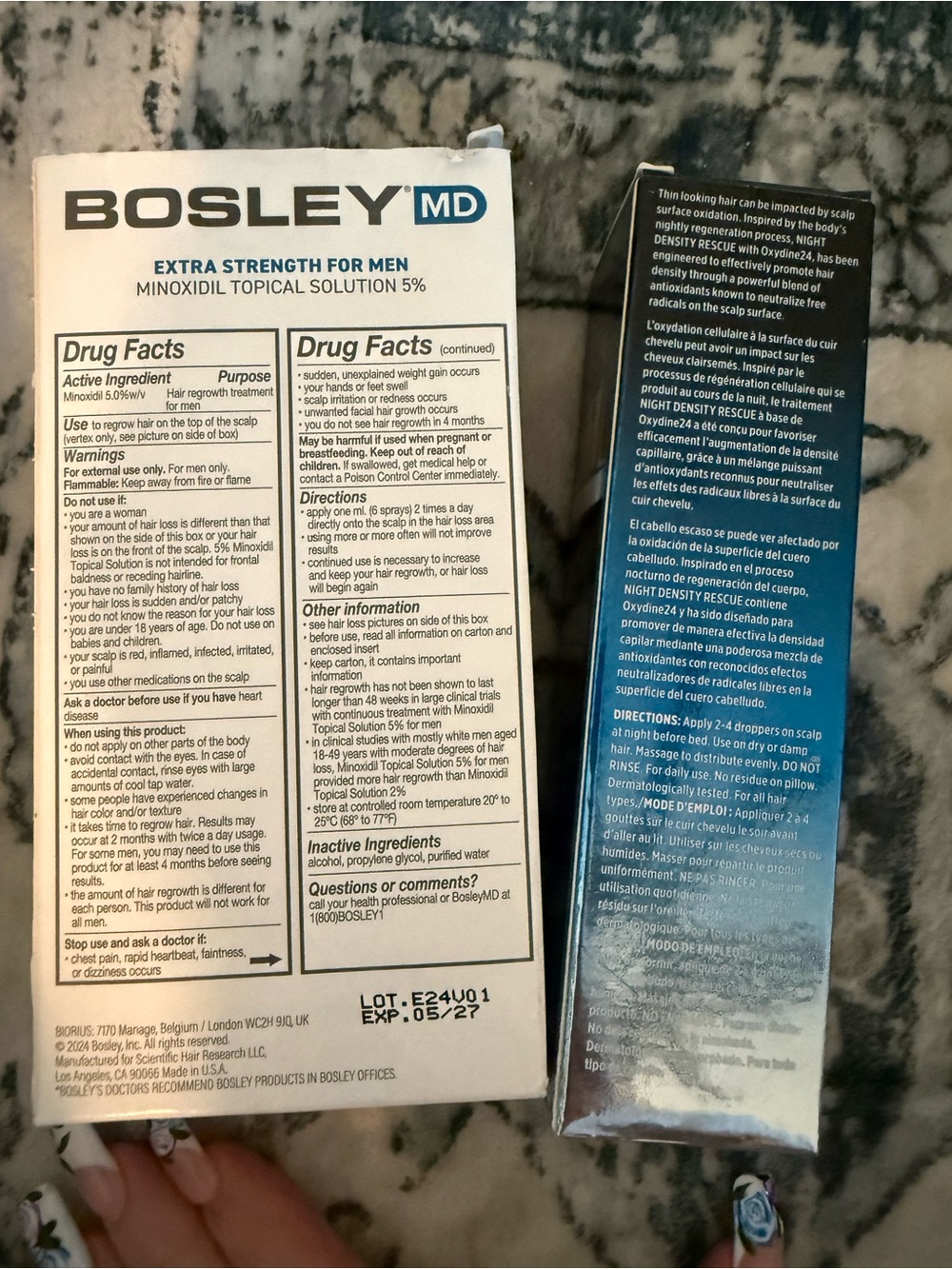 Bosley Minoxidil 5% Hair Regrowth Treatment – Blue - Picture 2 of 6